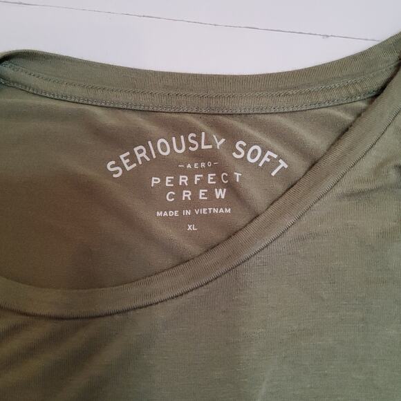 .Aeropostale Seriously Soft Perfect V Neck Tee Size XL Sage colored - Picture 2 of 4